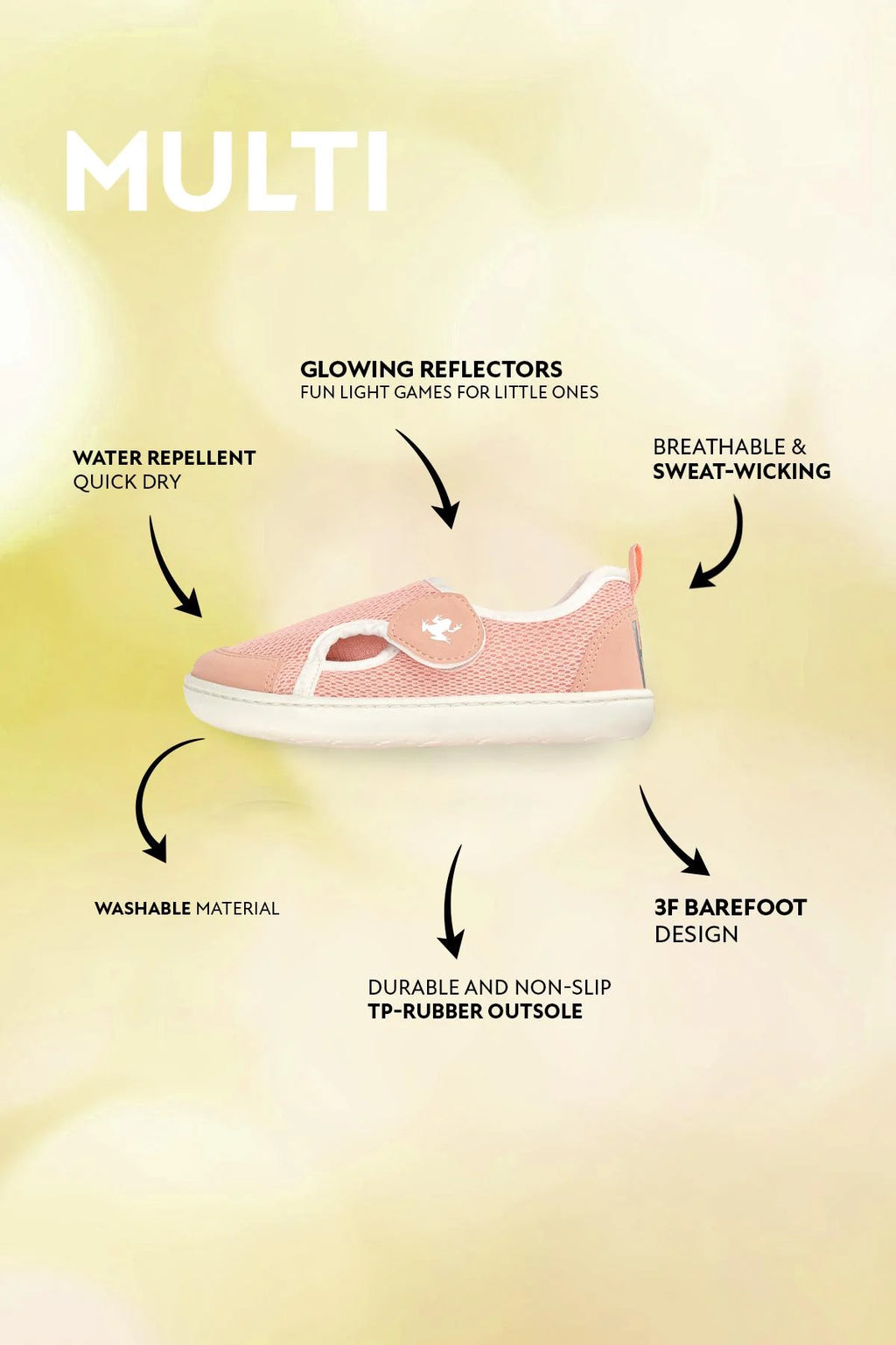 Barefoot Shoes Multi Pink Mix