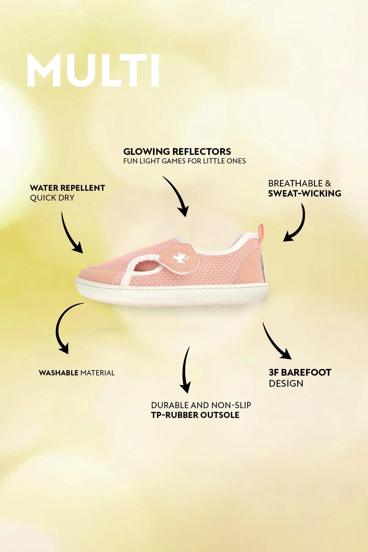 Barefoot Shoes Multi Pink Mix