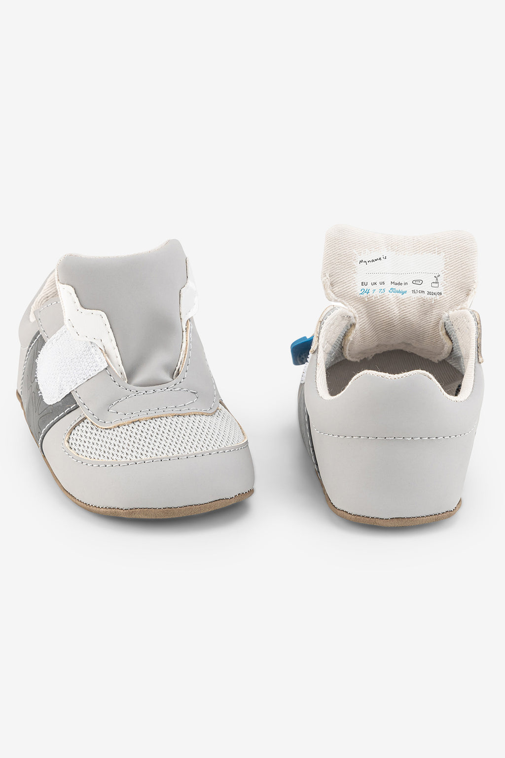 Barefoot First Walker Shoe- Cool Gray