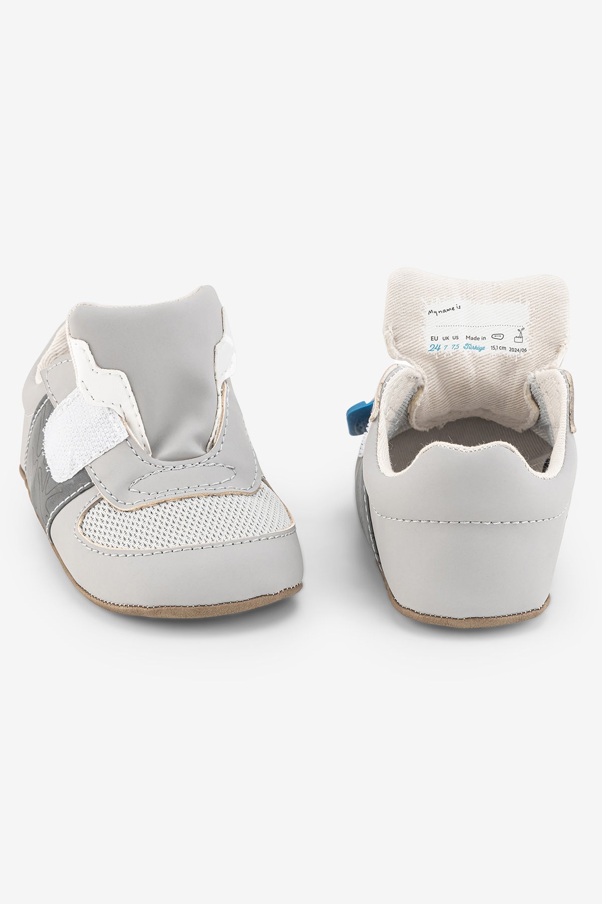 Barefoot First Walker Shoe- Cool Gray