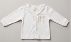 100% Organic Cotton Long Sleeve 3 Piece Set - Pink & White