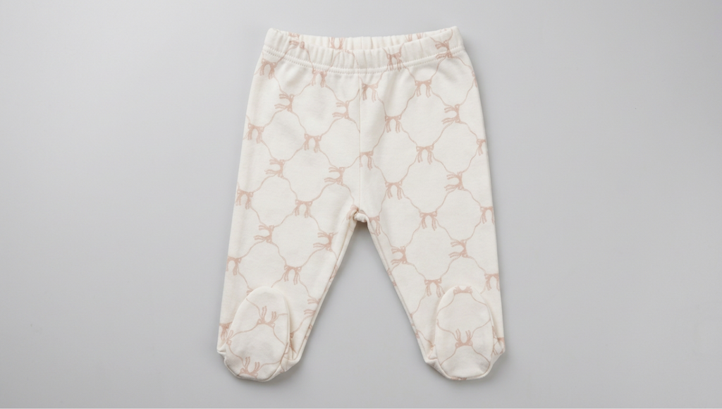100% Organic Cotton Long Sleeve 3 Piece Set - Pink & White