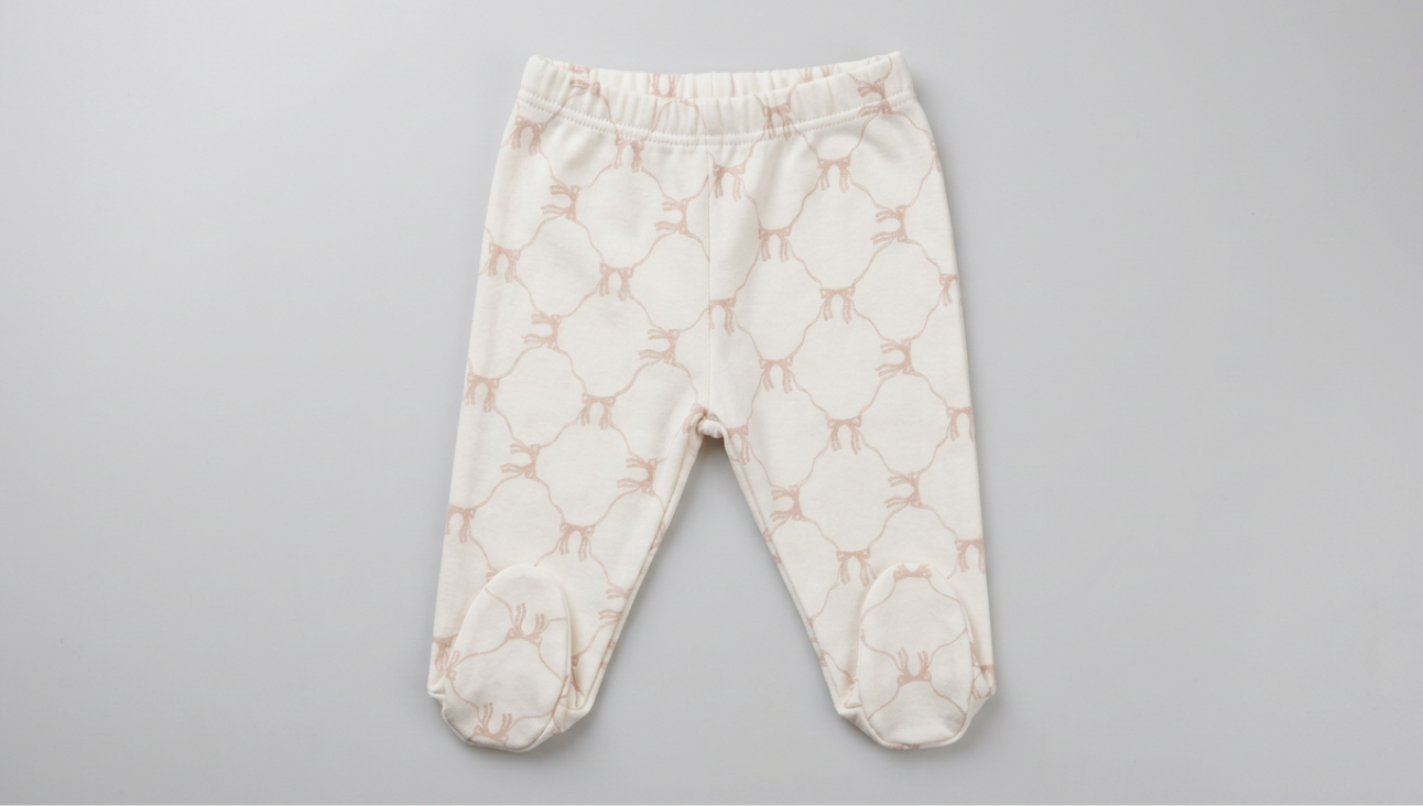 100% Organic Cotton Long Sleeve 3 Piece Set - Pink & White