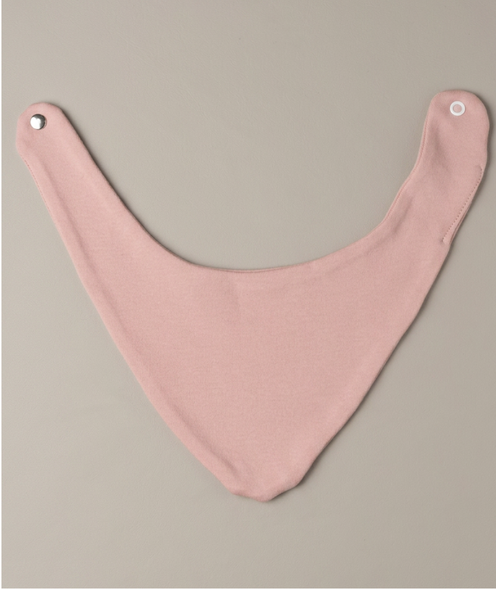 100% Organic Cotton Bib Set - Pink & White