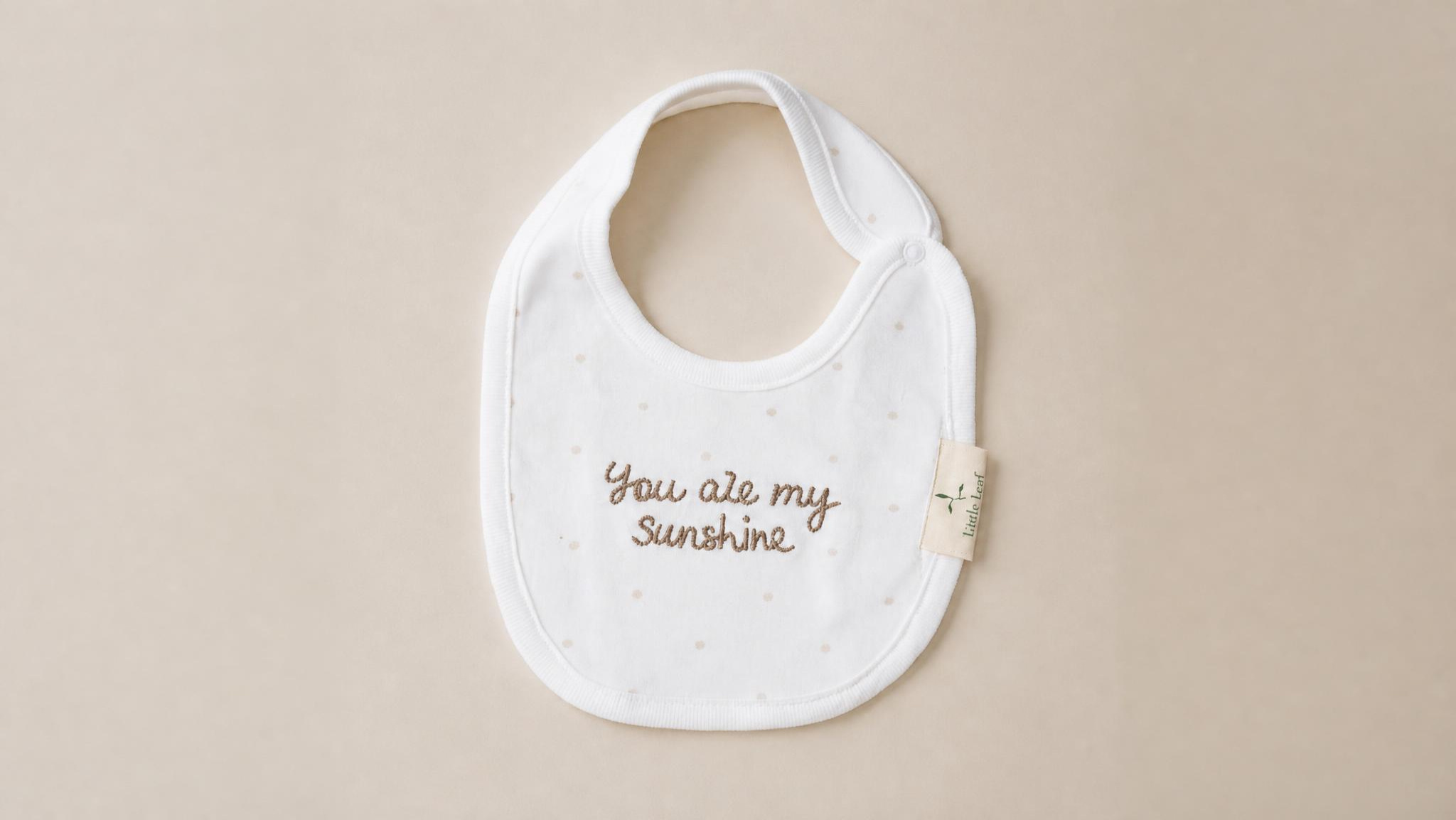 100% Organic Cotton Newborn Set - Beige & White