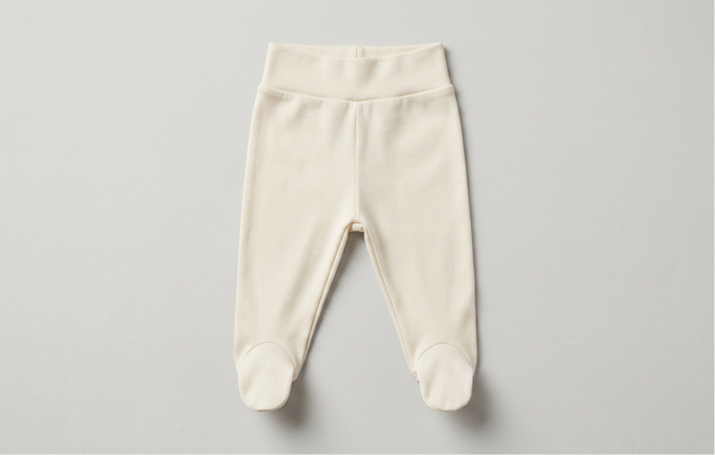 100% Organic Cotton Newborn Set - Beige & White